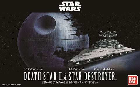 STAR WARS DEATH STAR II & STAR DESTROYER BANDAI