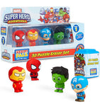 MARVEL SUPER HERO 3D PUZZLE ERASER SET